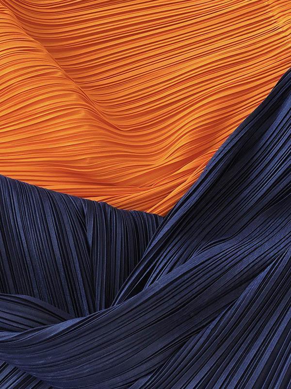 Original Irregularity Pleats Solid Skirt