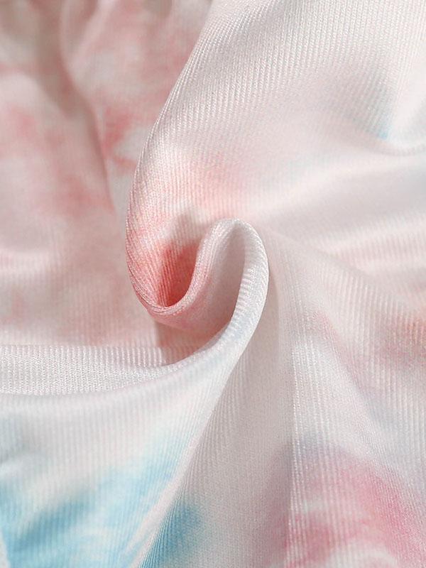 Gradient Printed Chain Embellished Underwired Bodysuit Lingerie