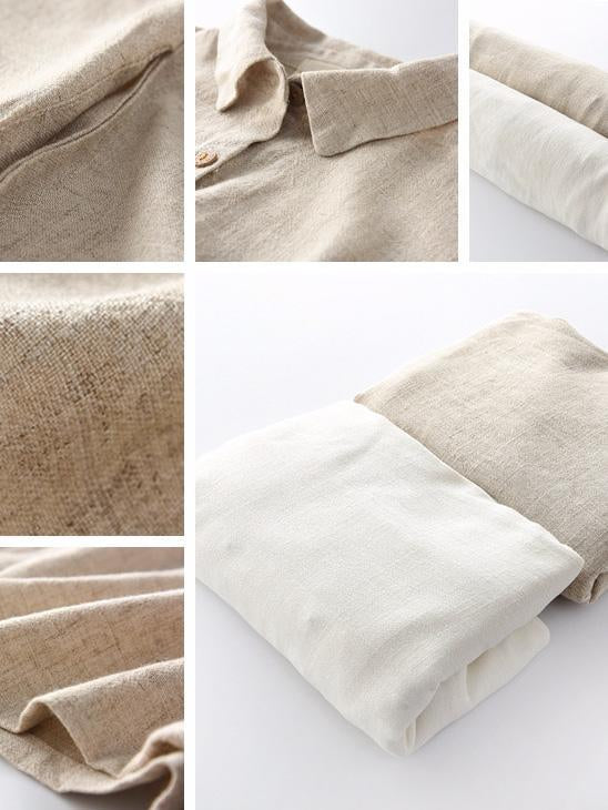 Cotton Collar Neck Loose Style Top, Two Colors