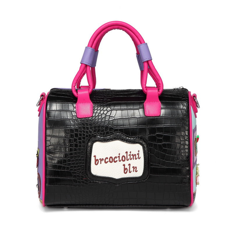 Cylindrical Embroidered Shoulder Boston Pillow Case