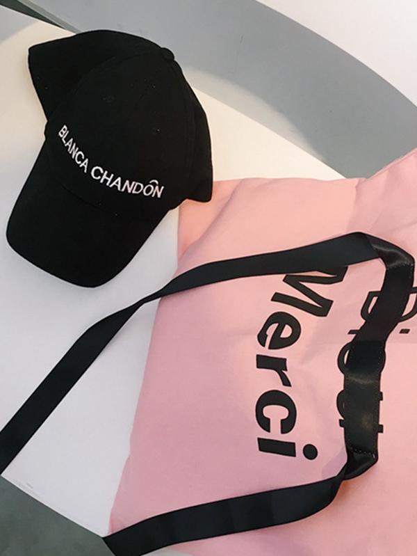 Canvas Silk Ribbon Bag