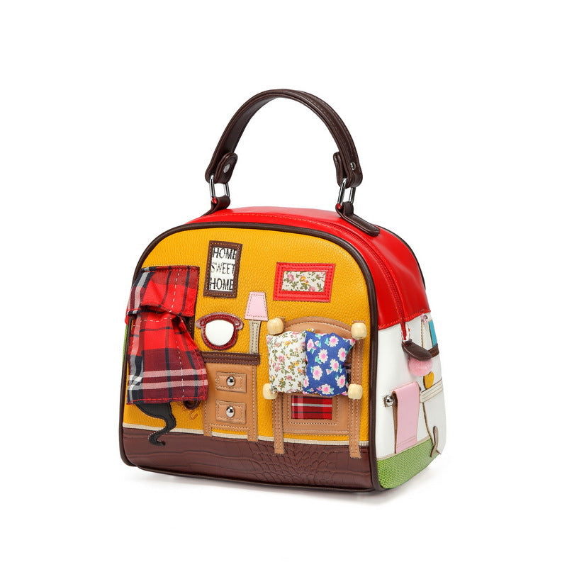 Furniture Cartoon Embroidery Handbag