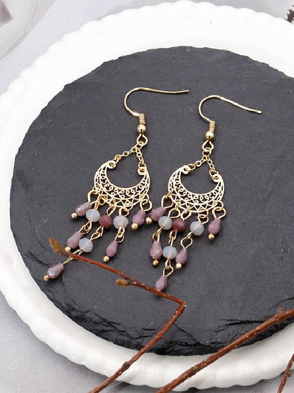 National Style Hollow Earrings