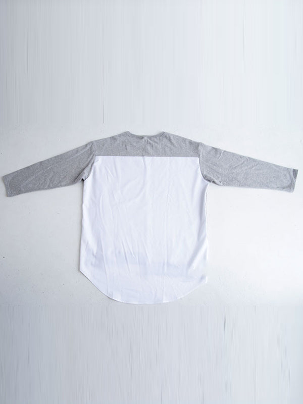 Casual Loose Color Matching Buttoned Split-Joint Split-Side High-Low Round-Neck Long Sleeves Sweatshirt