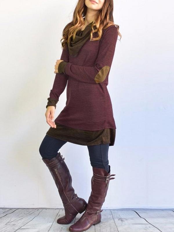 Long Sleeves Solid Blouses&shirts Tops