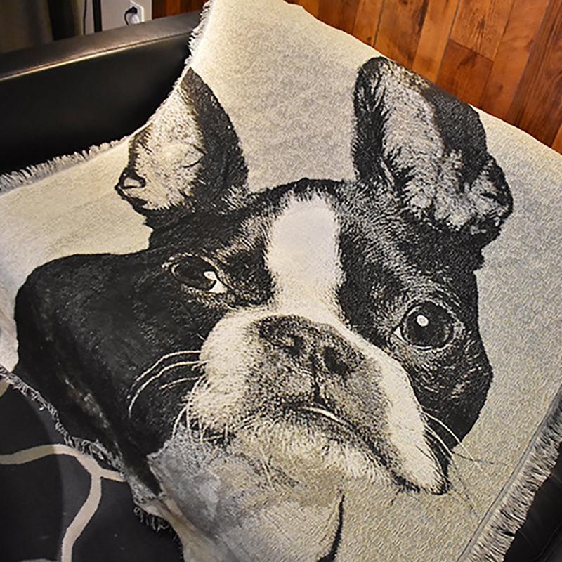 Cartoon Print Tassel Sofa Cover Soft Blanket