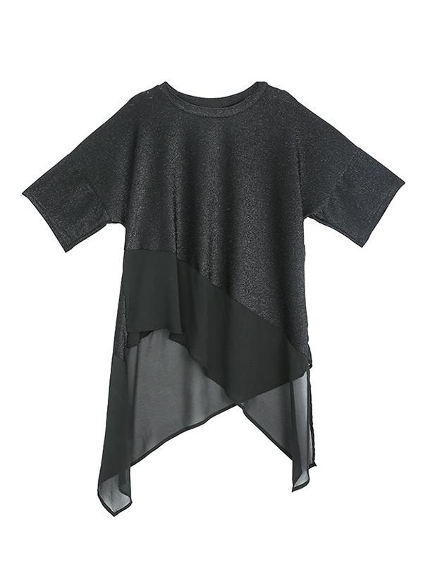 Casual Irregular Chiffon Tops