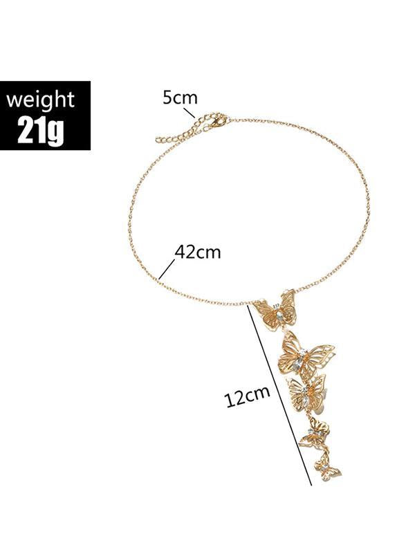 Fashion Vintage Butterfly Shape Alloy Necklaces Accessories