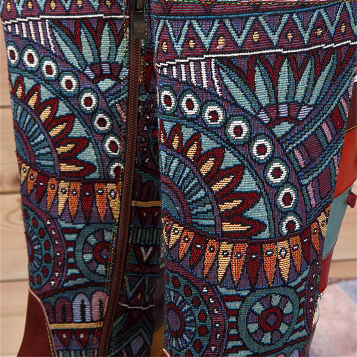Boho Leather High Boots