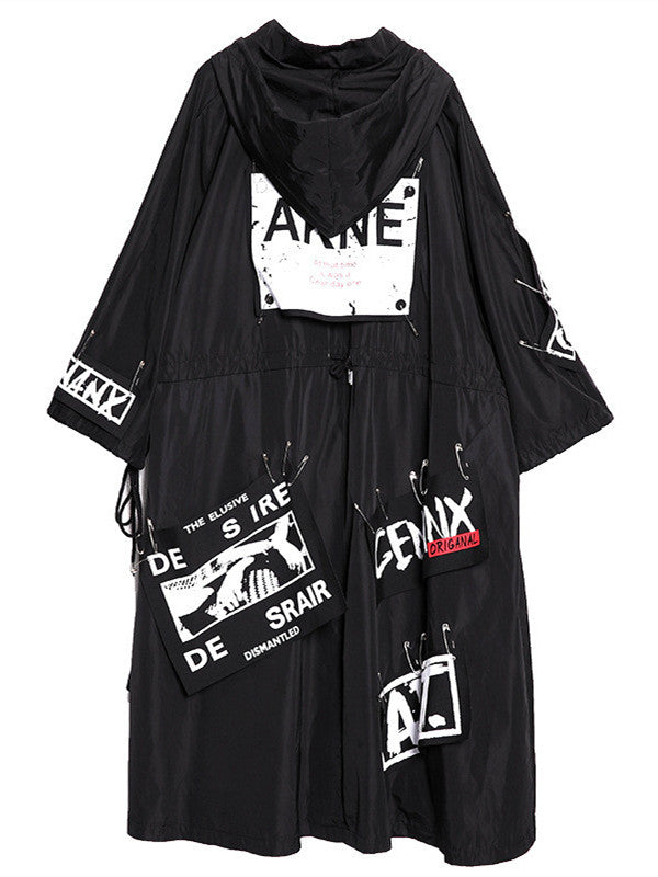 New Printed Cropped Long Outwear