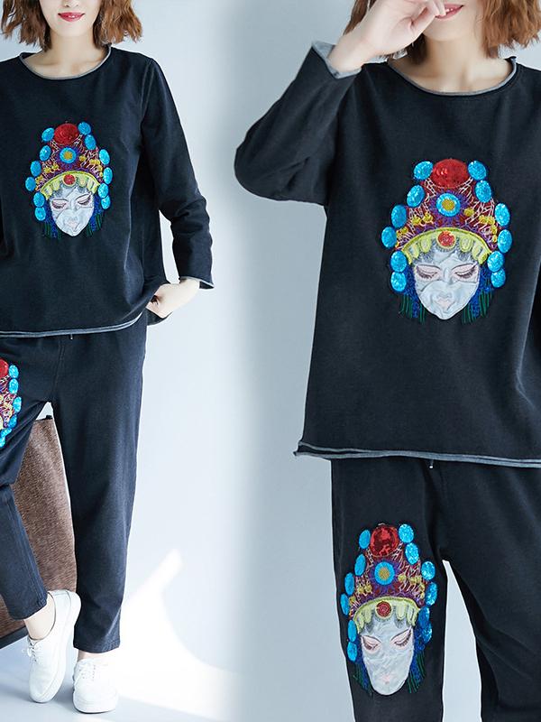 CASUAL PRINTED COMFORTABLE SUITS