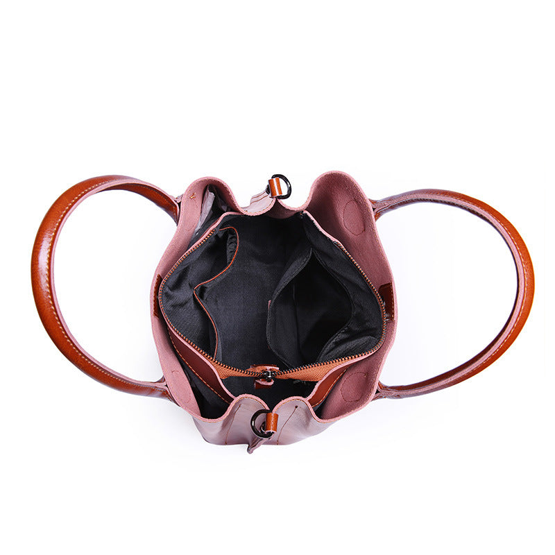 handbag single shoulder bag leather