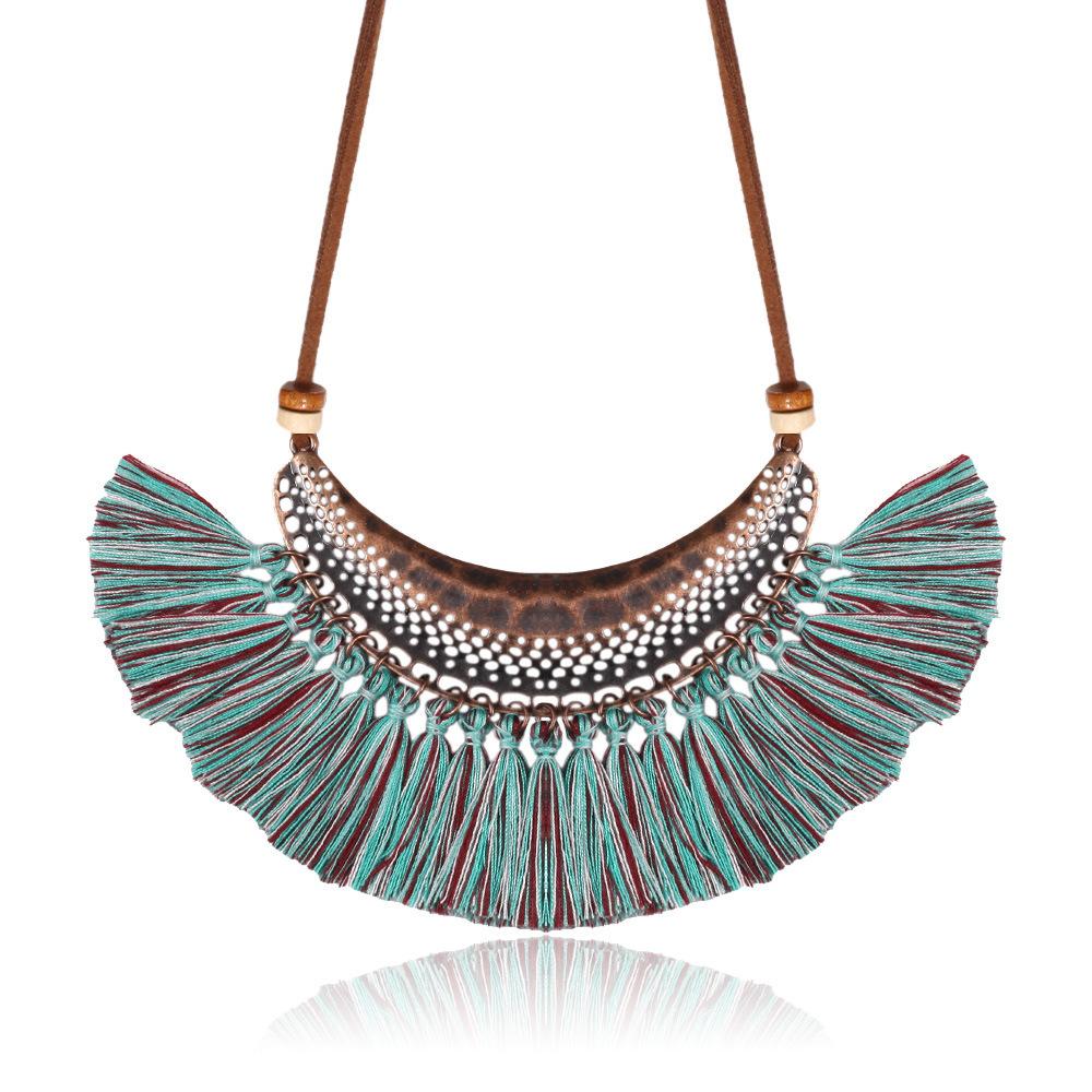 Fashion tassel Retro necklace