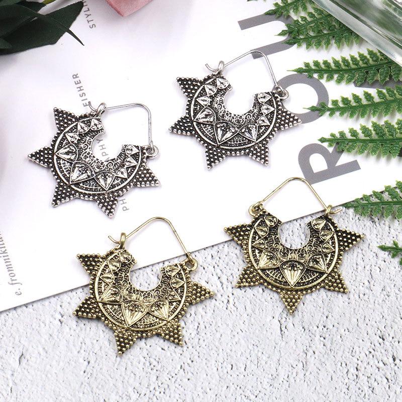 Delicate earrings creative retro geometric earrings