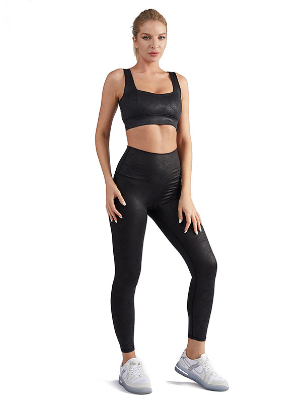 Wrap Snake Skin Coating Back Cut Out Suits