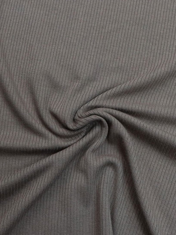 Simple Solid Color V-Neck Short Sleeves T-Shirt Tops