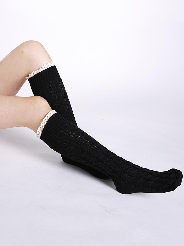 Knitting Over Knee-high 5 Colors Stocking