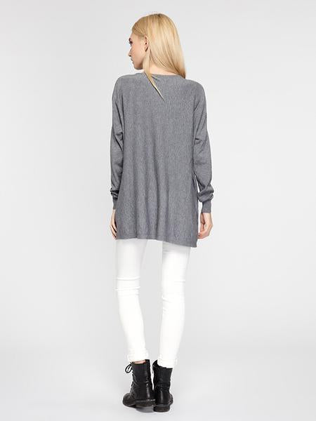 V-neck Loose Knitting Sweater Tops