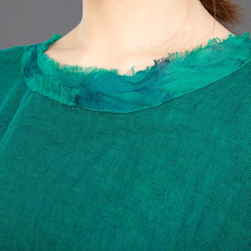 Big Pockets Casual Round Collar Loose Dress