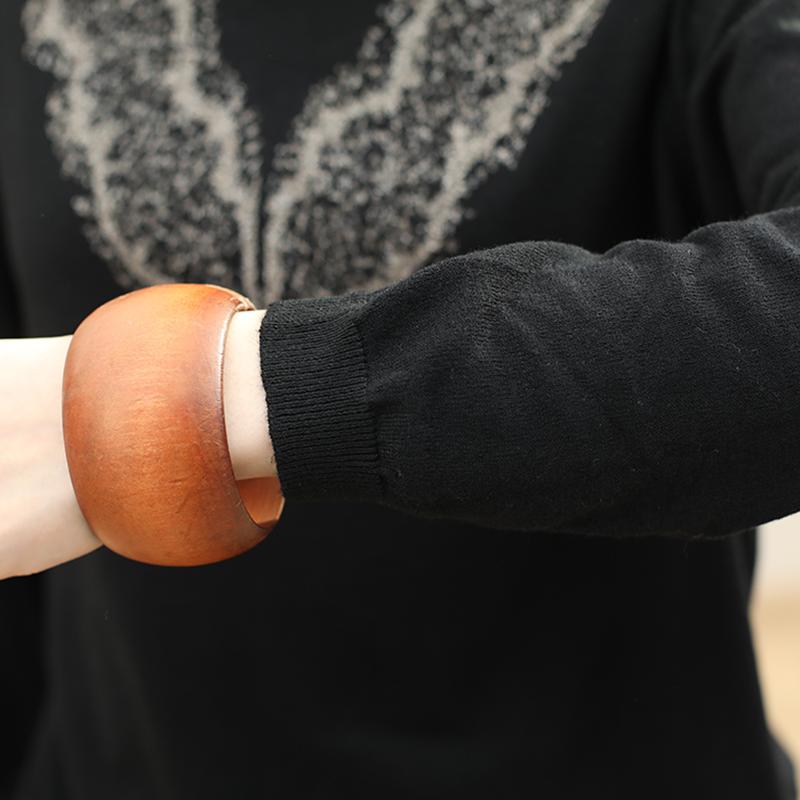 Casual High Collar Crochet Sweater