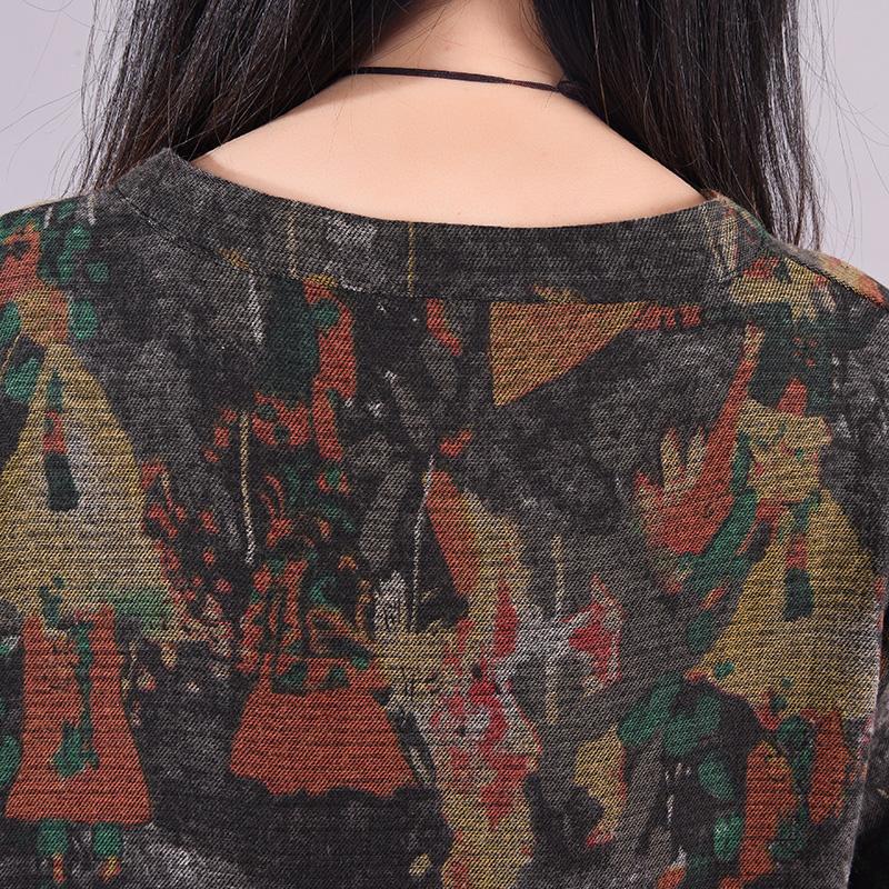 Casual Printed Elegant Loose Autumn Dress