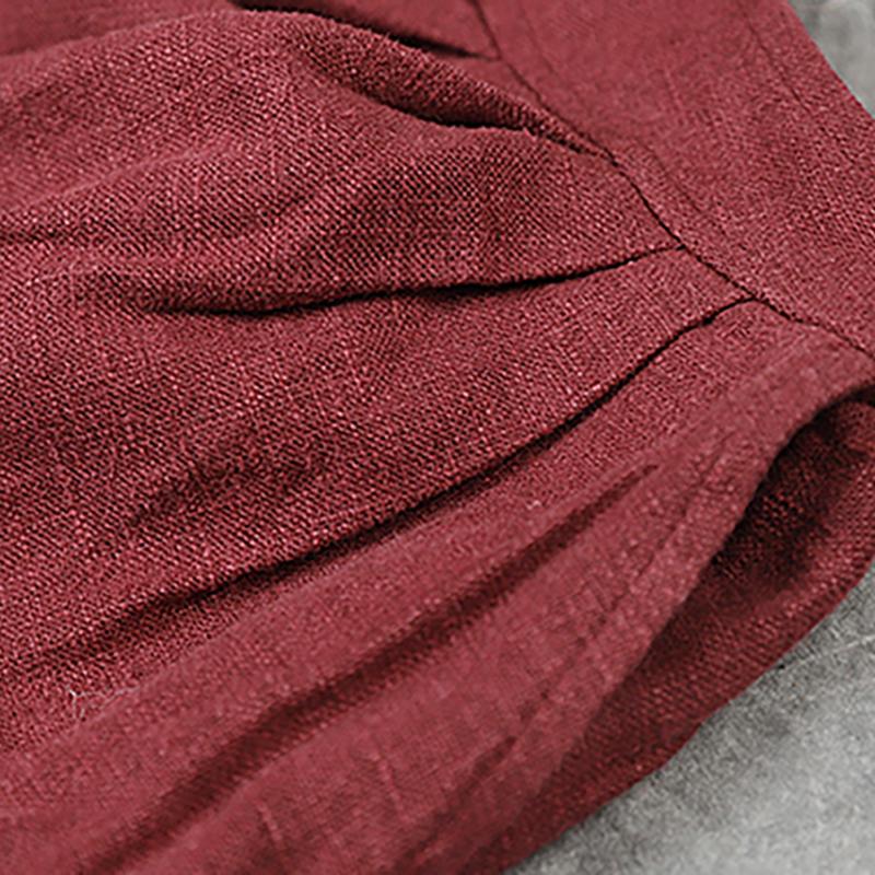 Casual Pure Color Drop-crotch Pants