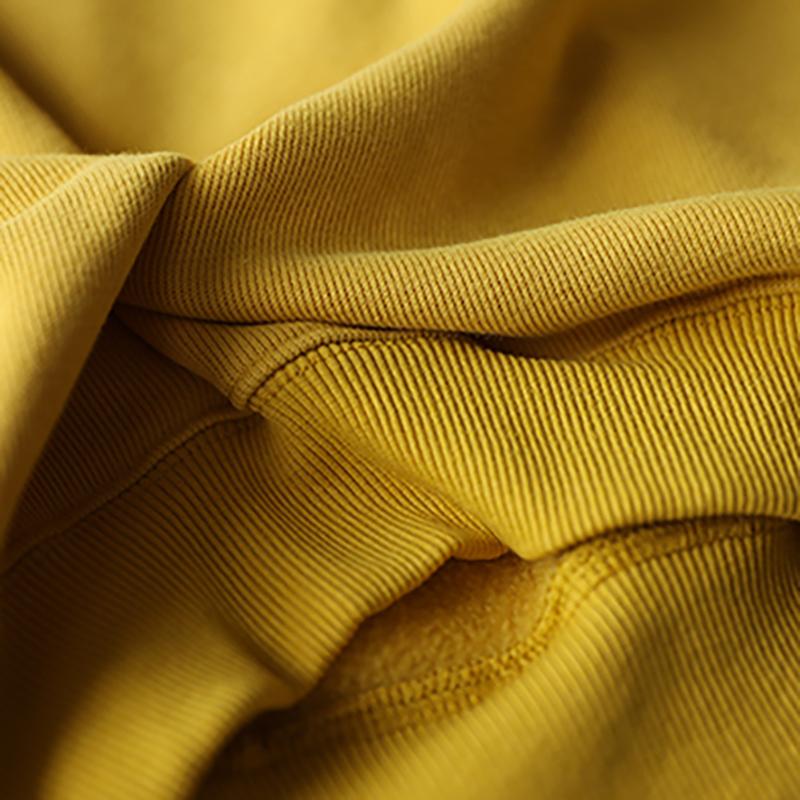 Casual Pure Color Wrinkle Fleece Sweatshirt