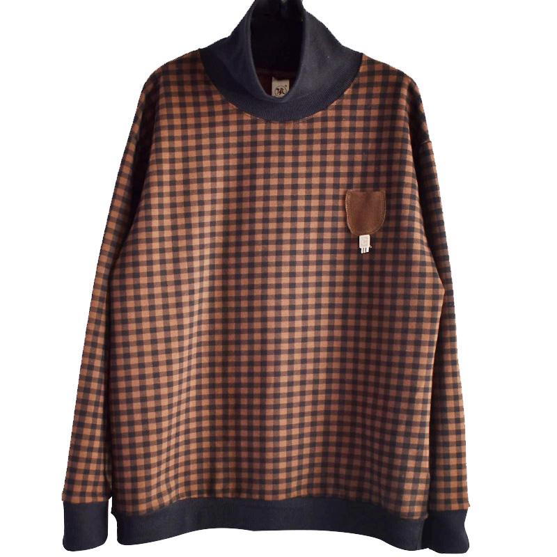 Casual Single Pocket Checks Sweatshirt