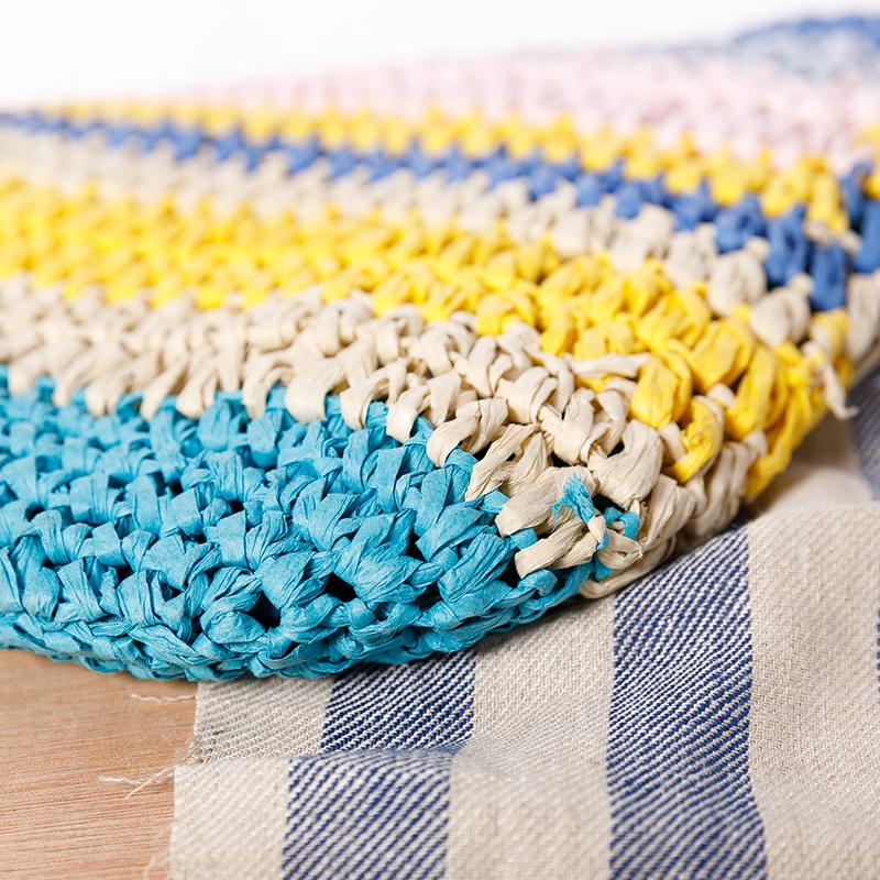 Color Matching Casual Square Tote Bag