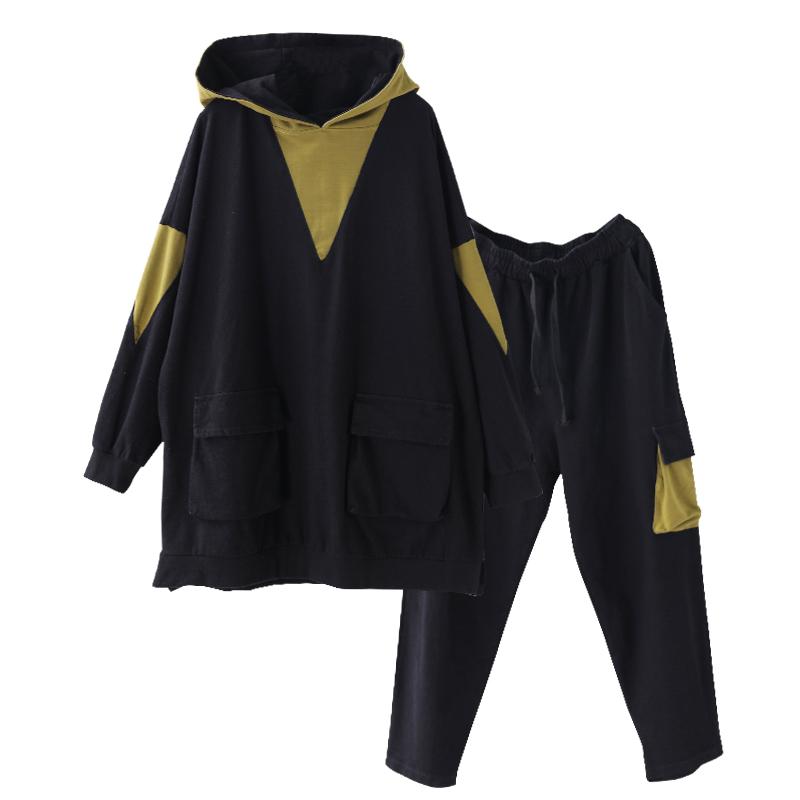 Cotton Casual Women Loose Autumn Suit