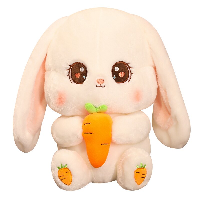 Cute Stuffed Long Eared Rabbit Plush Toy Soft Toys cushion Bunny Kid Pillow Birthday Gifts for Children Baby Accompany Sleep Toy