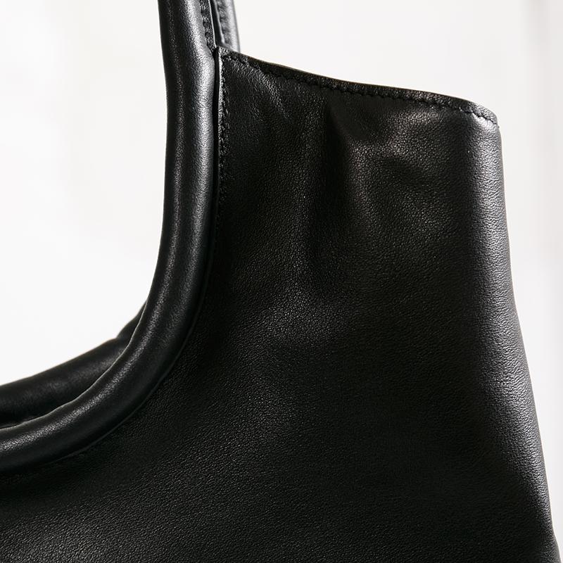 Fashion Leather Tote Bag With A Small Bag
