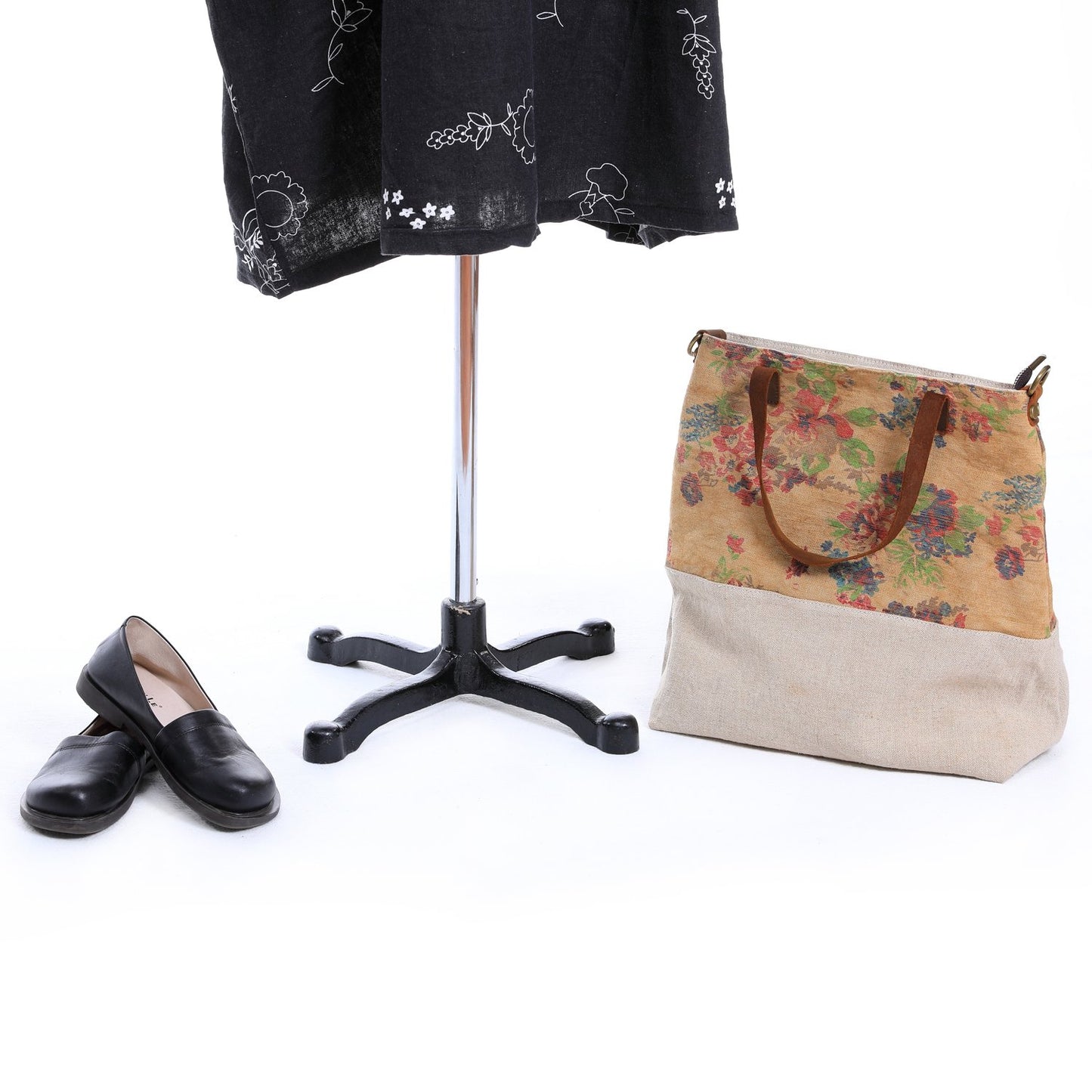 Female Holiday Black Dress And Shoes