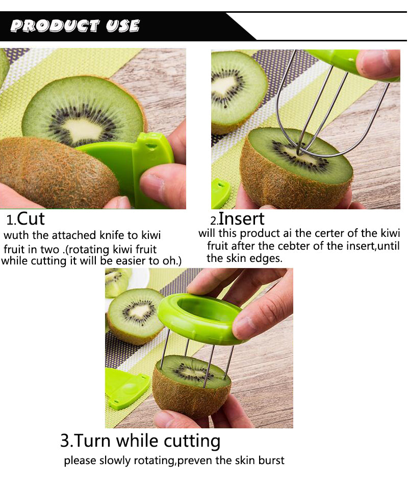 Fruit Kiwi Cutter Peeler Slicer Kitchen Gadgets