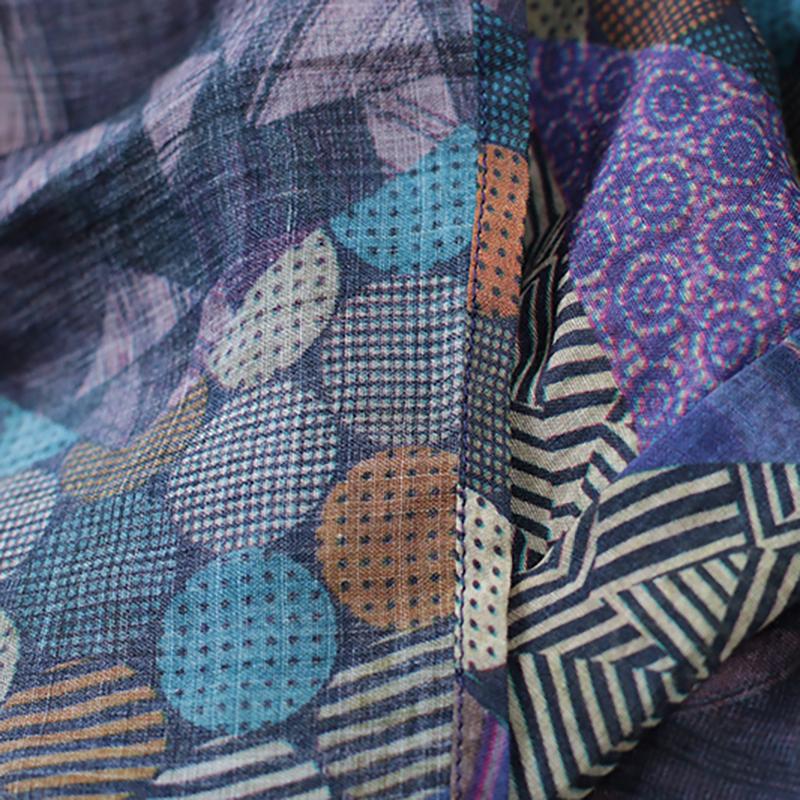 Half Sleeve Ramie Summer Casual Travel Dress