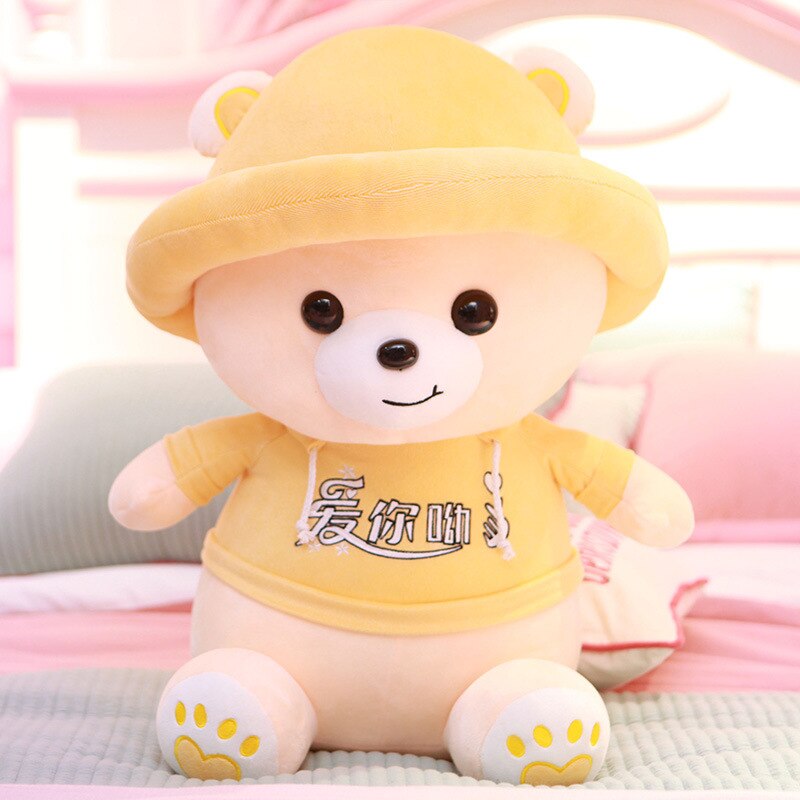 Hat Teddy Bear Plush Toys Stuffed Animals Playmates Kids toys Christmas Graduation Gifts
