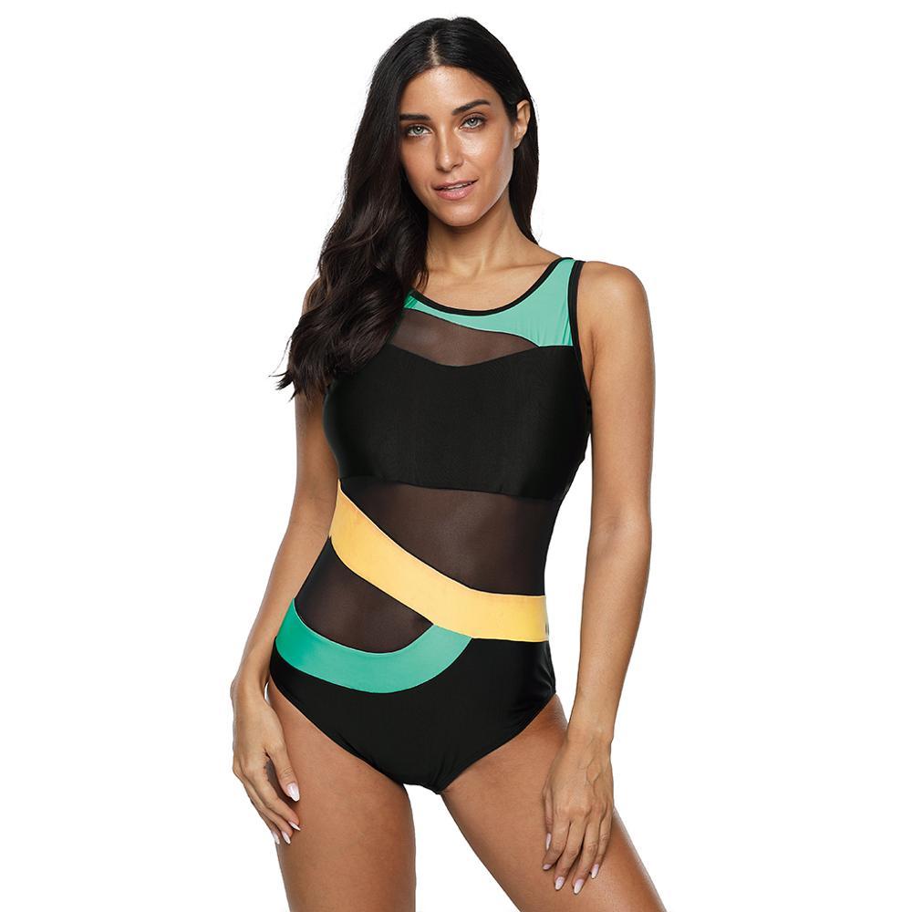 One piece monokini sexy swimwear monokini black monokini women - Zebrant