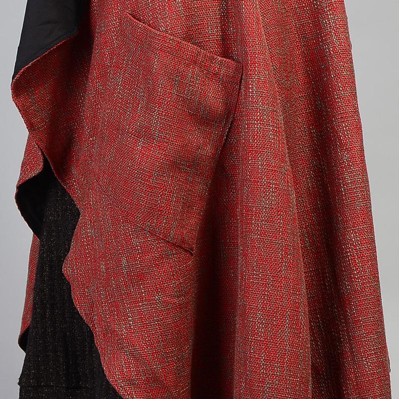 Houndstooth Irregular Casual Loose Vest Coat