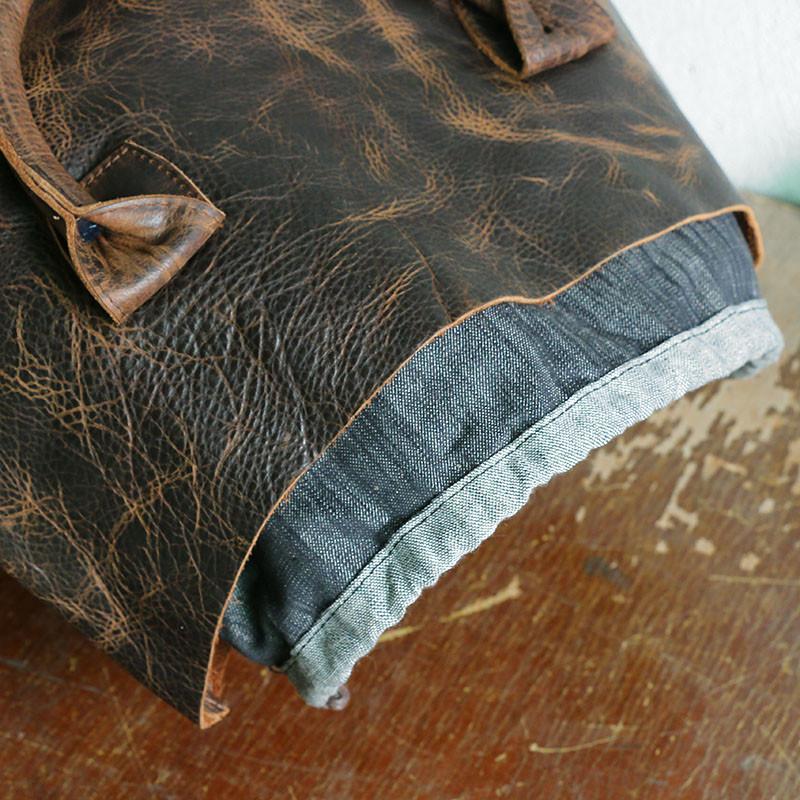 Leather Casual Women Brown Handbag