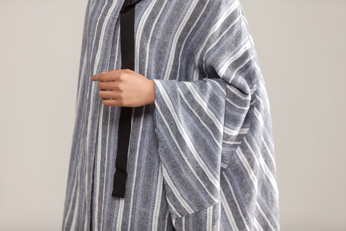 Women Loose Round Neck Stripe Pullover Top