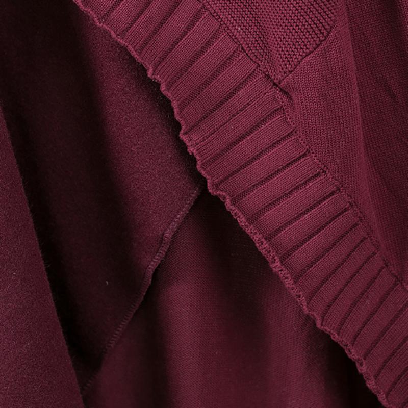 Irregular Hem Design Elegant Turtleneck Sweater