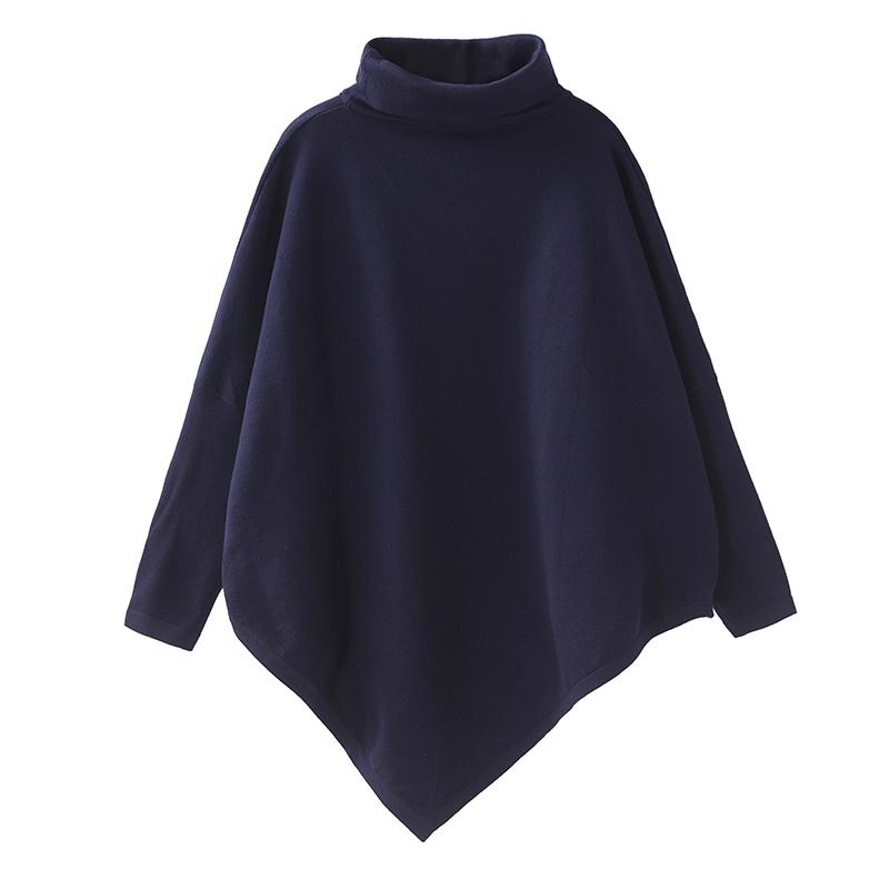 Plus Size - Irregular Hem Solid Color Loose Sweatshirt