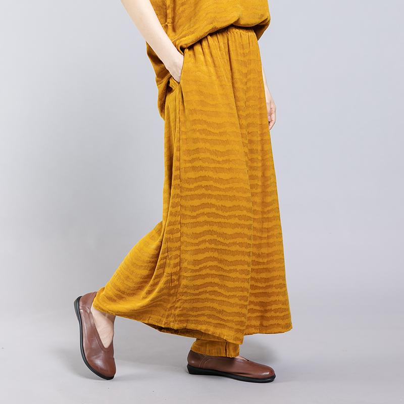 Jacquard Solid Color Two Piece Set