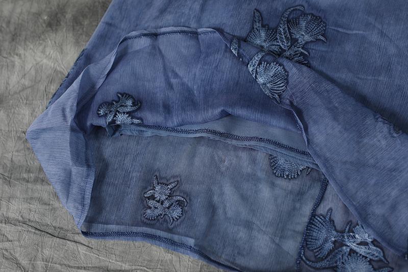 Jacquard Summer Purple Loose Casual Dress