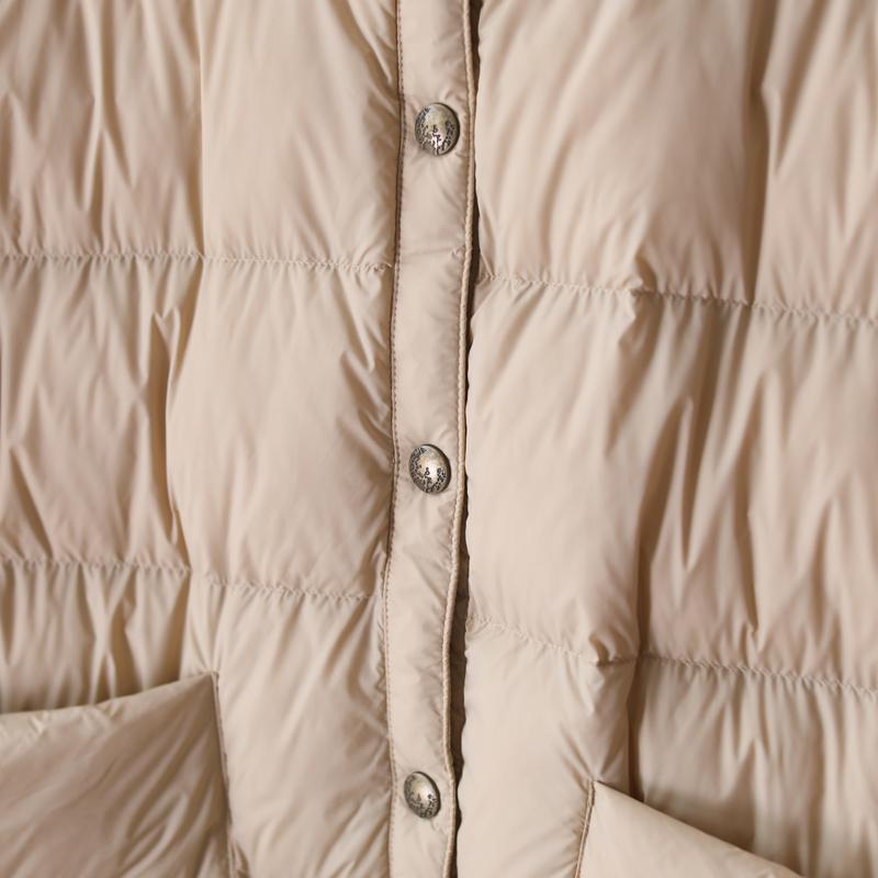 Large Pockets Hooded Winter Thick Down Coat