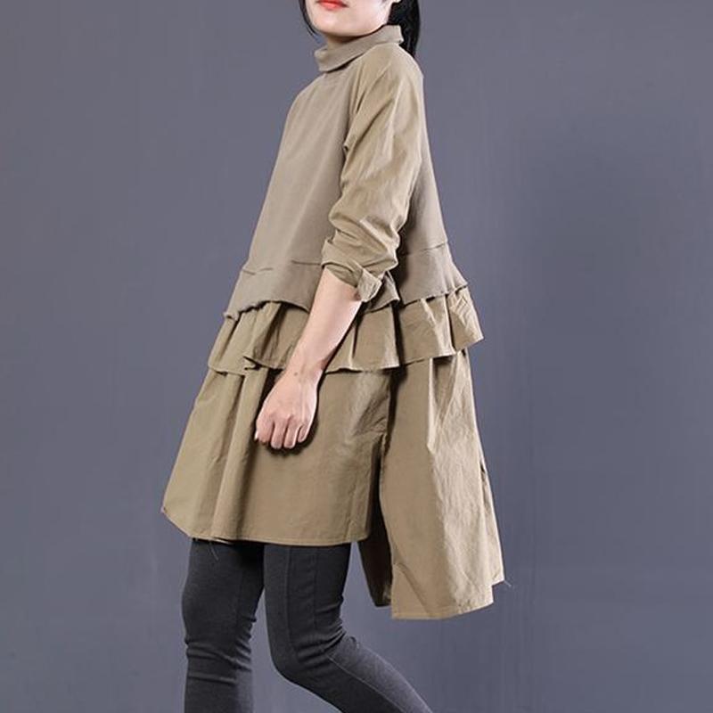 Layering Solid Fashion Turtleneck Women Top