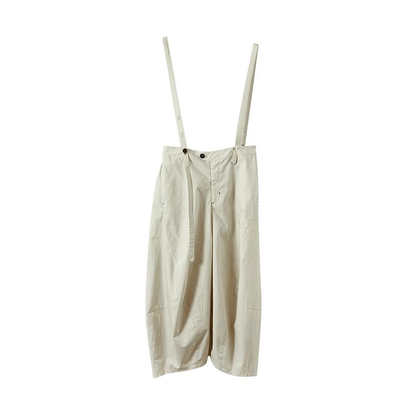 Loose Casual Solid Calf-Length Overalls