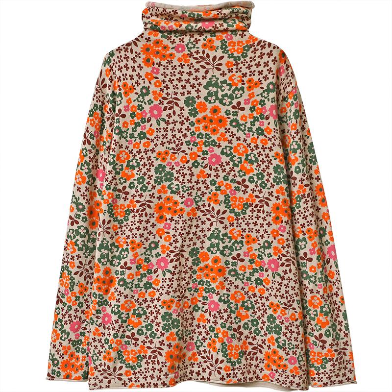 Multicolor Floral Retro Comfortable Sweater