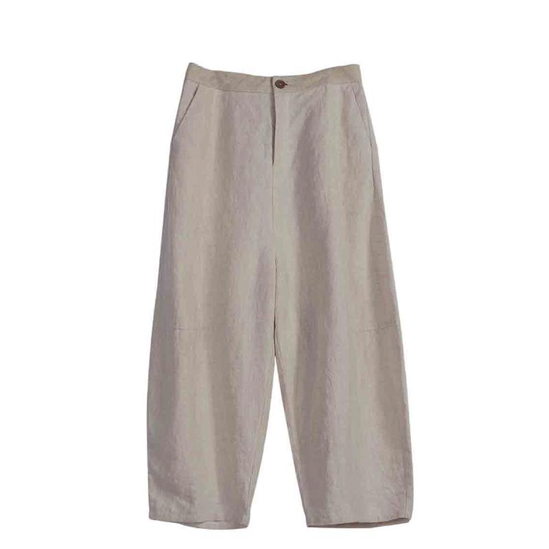 Natural Simple Solid Color Harem Pants