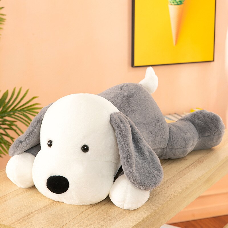 New Giant Dog Plush Toy Big Sleeping Dog Stuffed Puppy Doll Soft Animal Toy Cartoon Pillow Baby Back Cushion Girls Birthday Gift